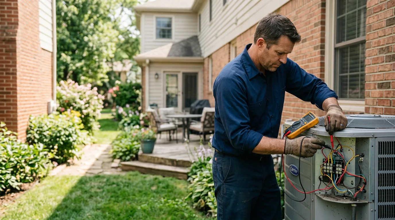 HVAC technician working near Parrottsville, TN
